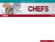 Tablet Screenshot of chefscatalog.com